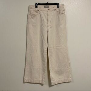 Everlane Jeans Women’s Size 14/32 Cream White the Summer Wide Leg Jeans